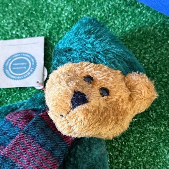 The Boyds Collection Emmett Elfberg 11" Bear Plush Fabric Hat Vintage 1996 NEW - Picture 4 of 14